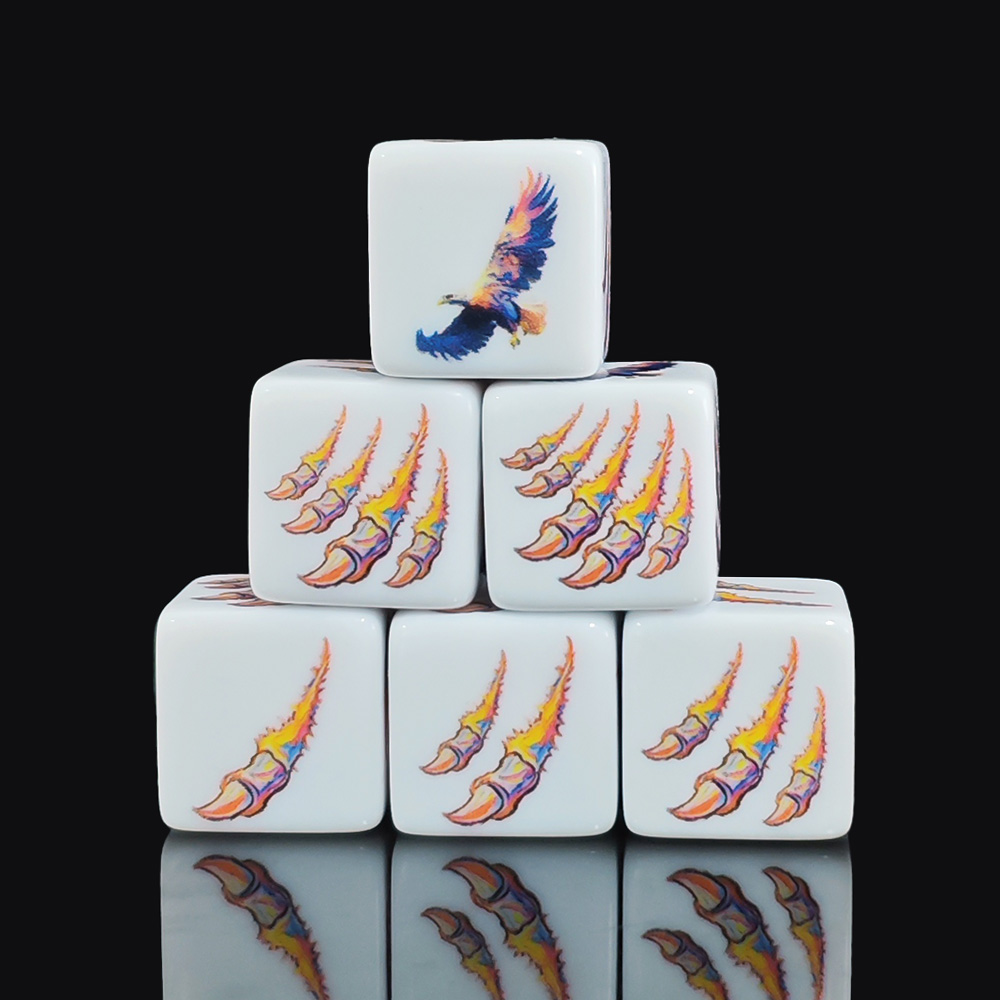 Board Game Print - 12Pcs 16MM Colorful Eagle And Eagle