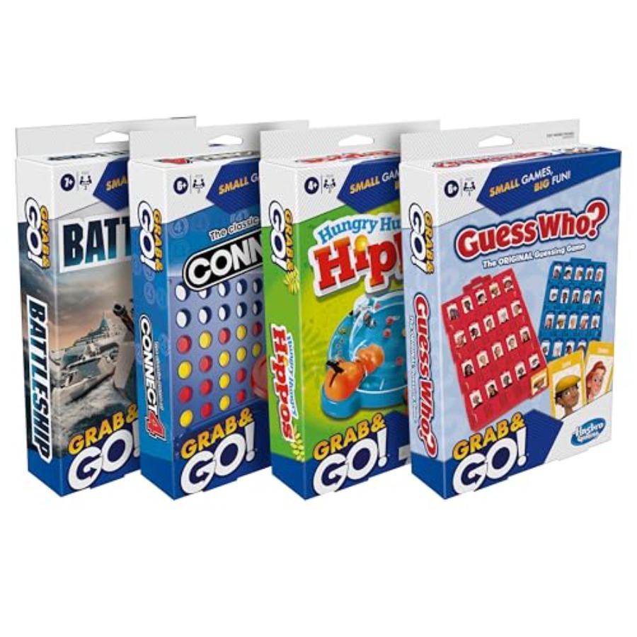 Board Game Guess Who - Hasbro Grab and Go! Bundle 4