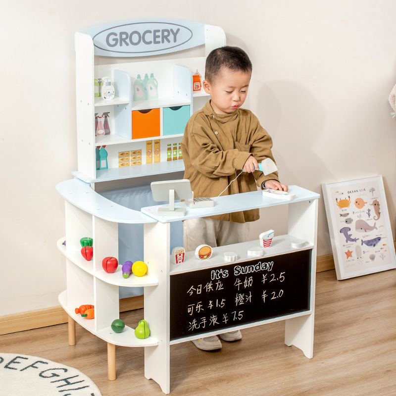 Montessori Wood Grocery Store  - Board Game Store review and price