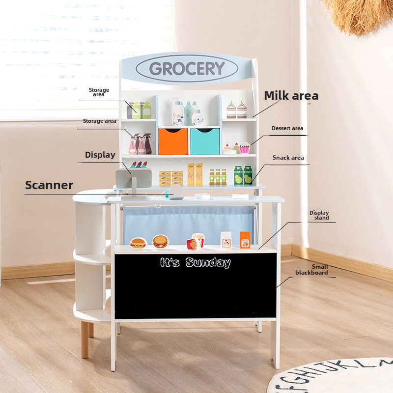 Montessori Wood Grocery Store  - Board Game Store review and price
