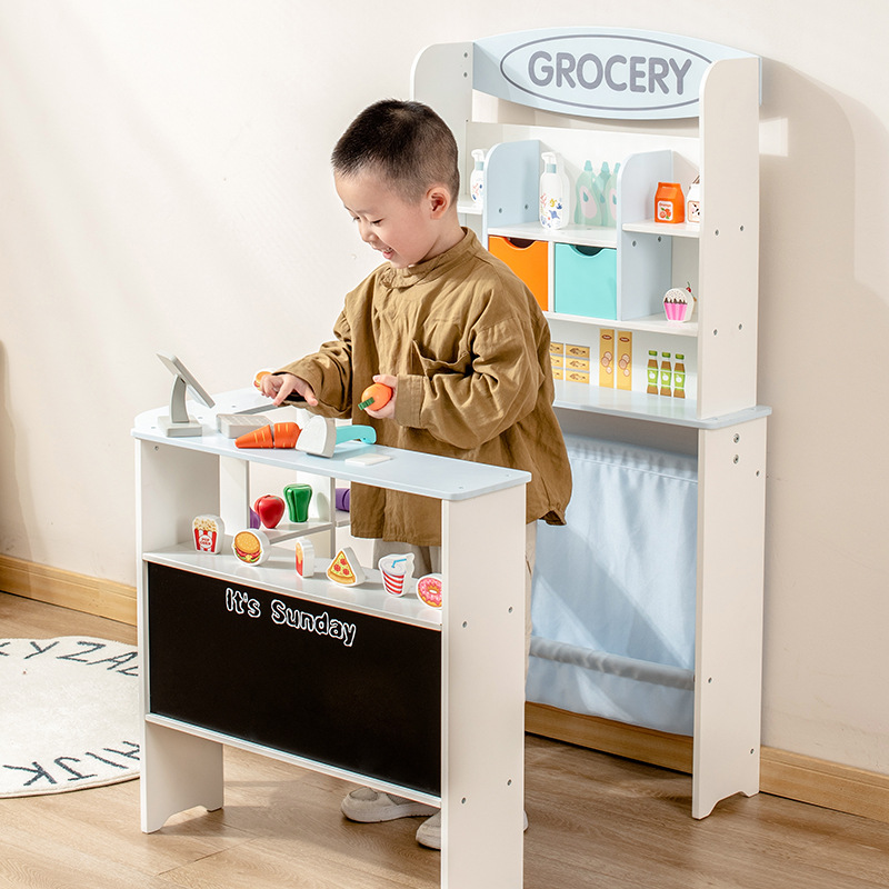 Montessori Wood Grocery Store  - Board Game Store review and price