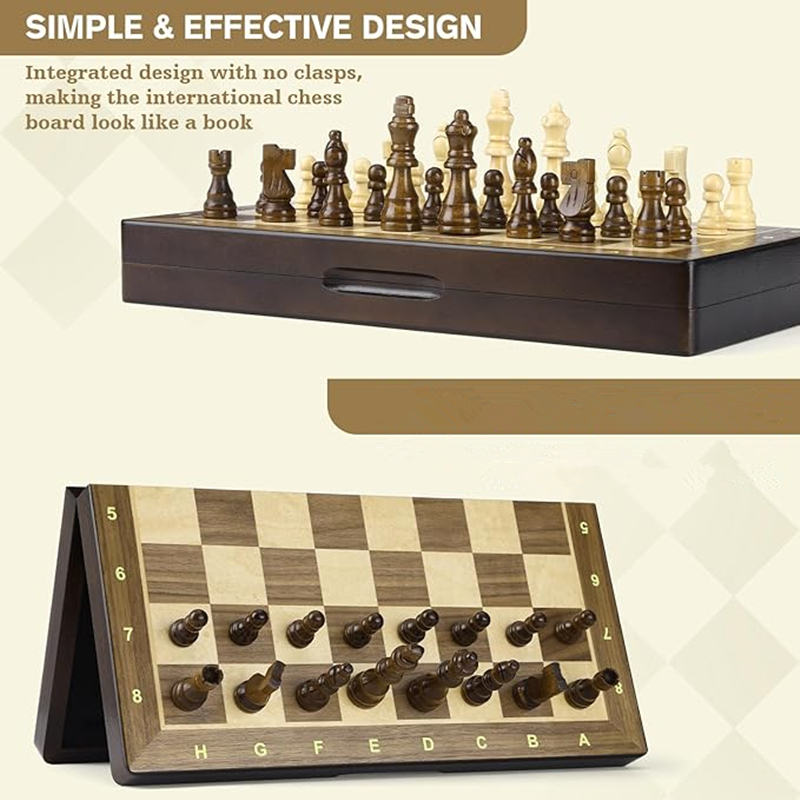 New Magnetic wooden board 38cm - Magnetic Travel Chess review and price