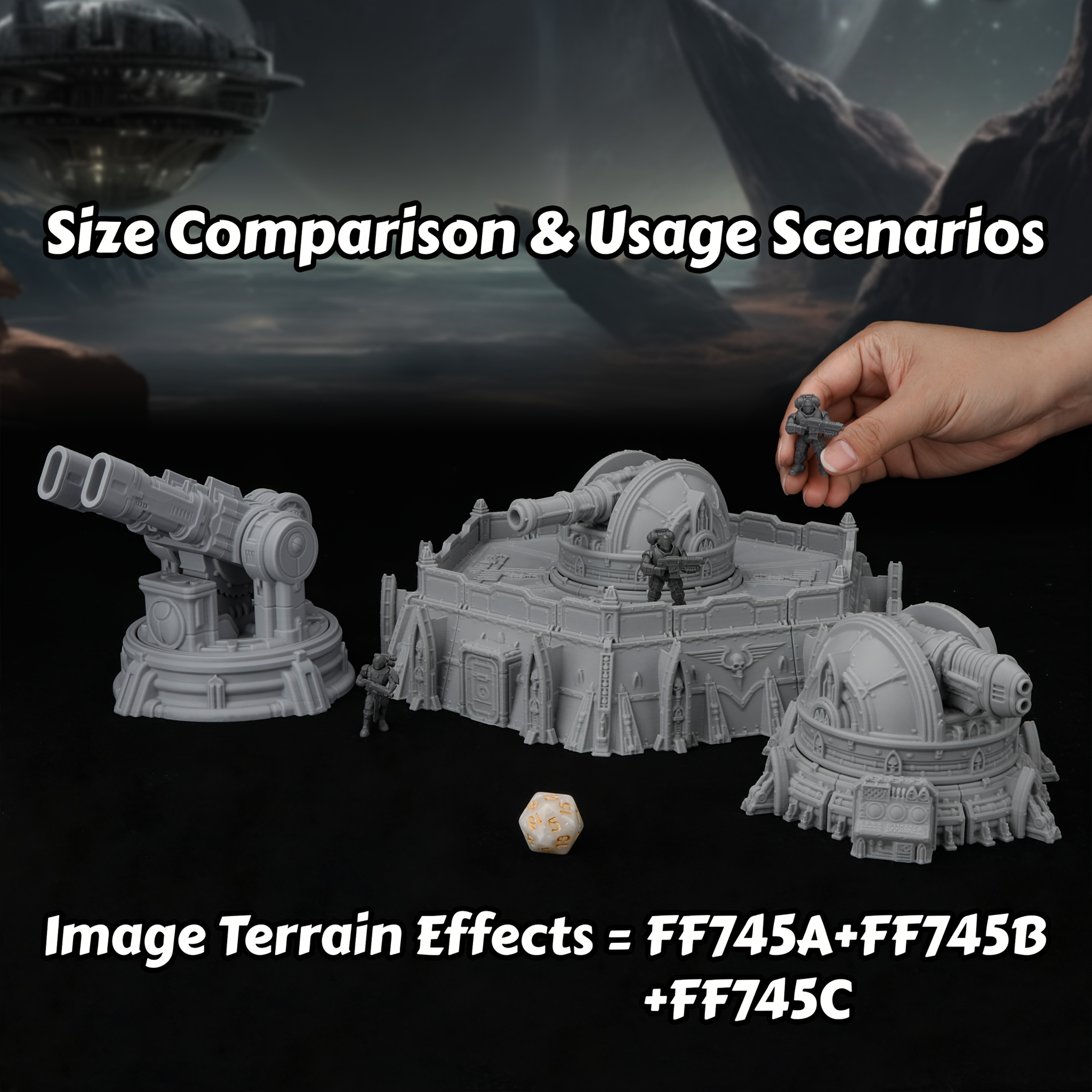 TTRPG Sci-Fi Defense Miniature - Miniature Terrain Set review and price