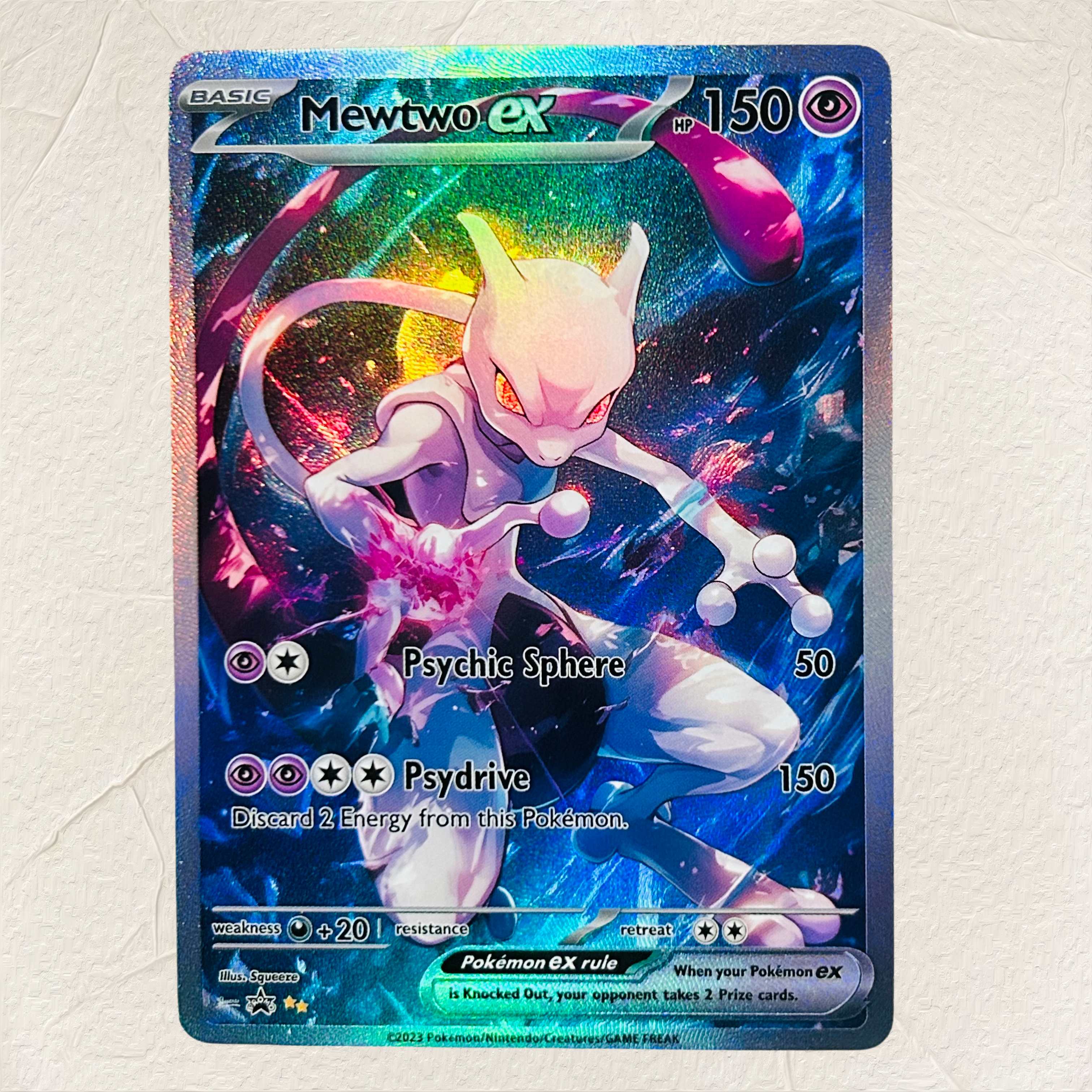 DIY Pokemon Mewtwo ex Holograp - Board Game Anime review and price