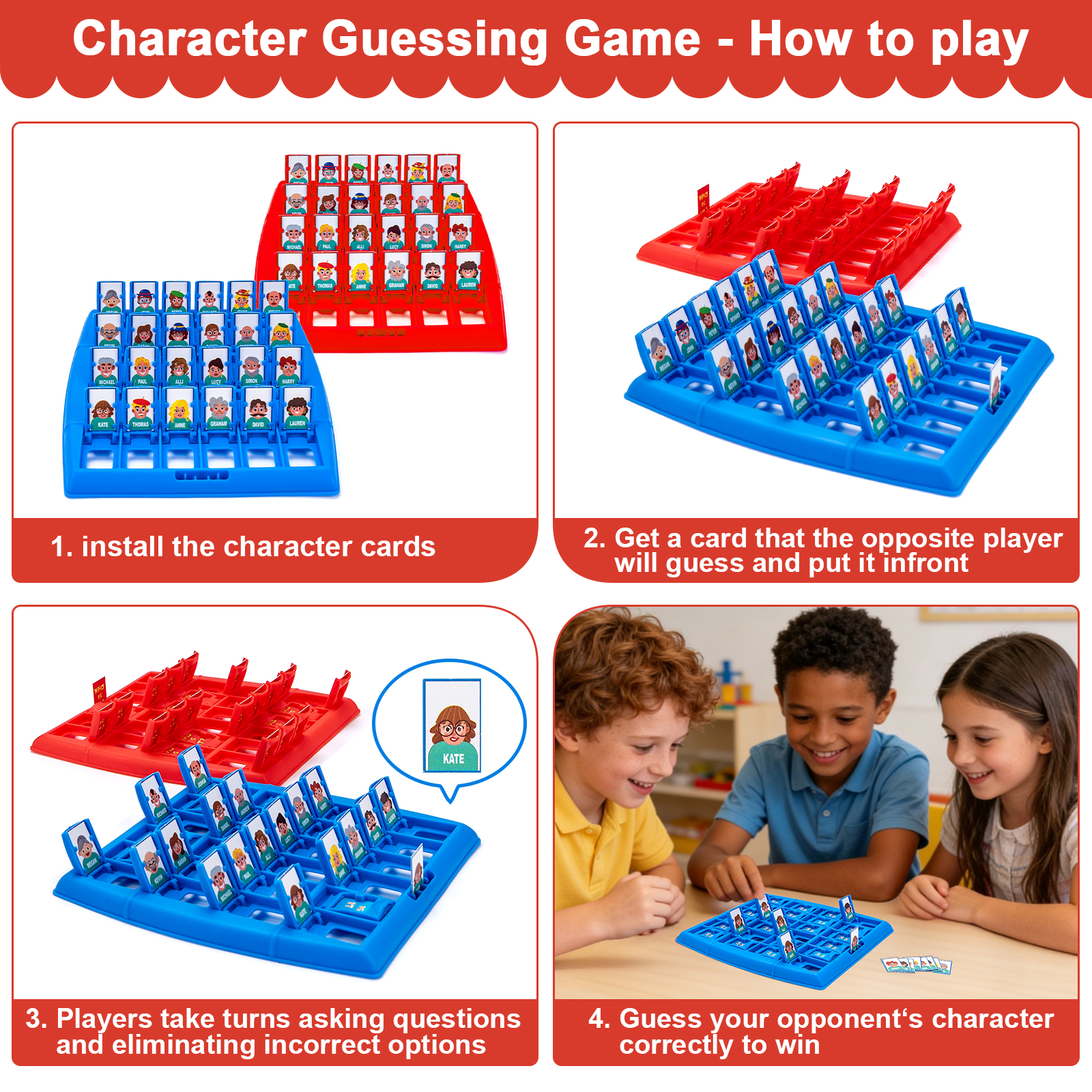 Guess Who I Am Tic-tac-toe Pir - Board Game Guess Who review and price