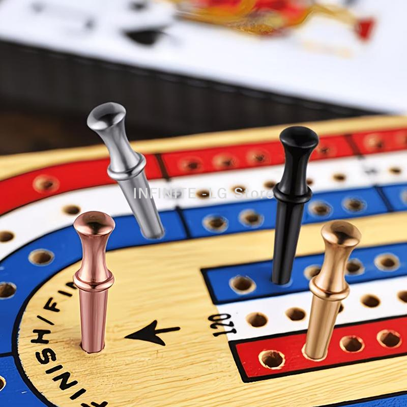 6pcs Metal Cribbage Pegs Muti- - Board Game Store review and price