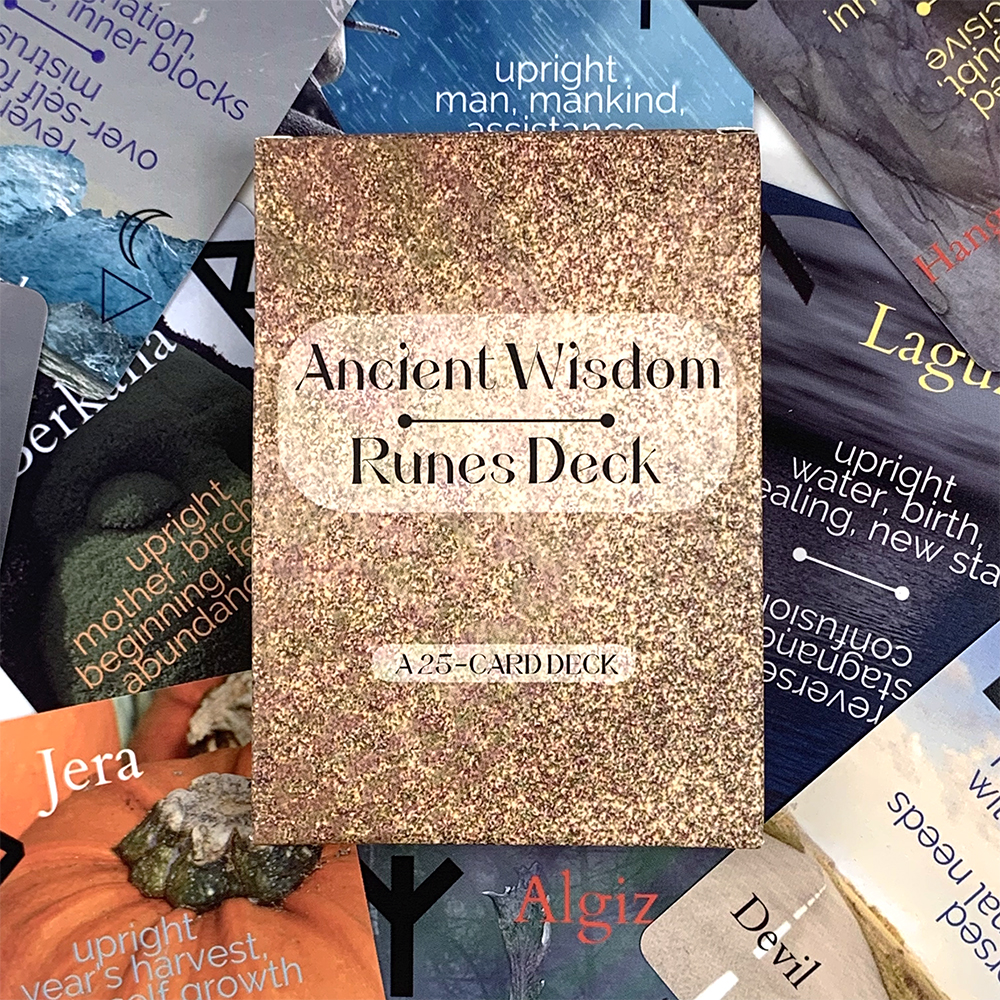 Ancient Wisdom Runes Deck 25 E - Board Game Inspiration review and price