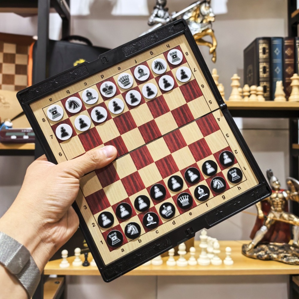 Mini Chess Set with Folding Ma - Magnetic Travel Chess review and price