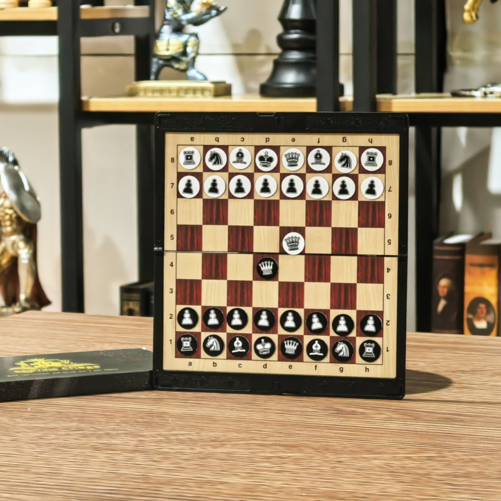 Mini Chess Set with Folding Ma - Magnetic Travel Chess review and price