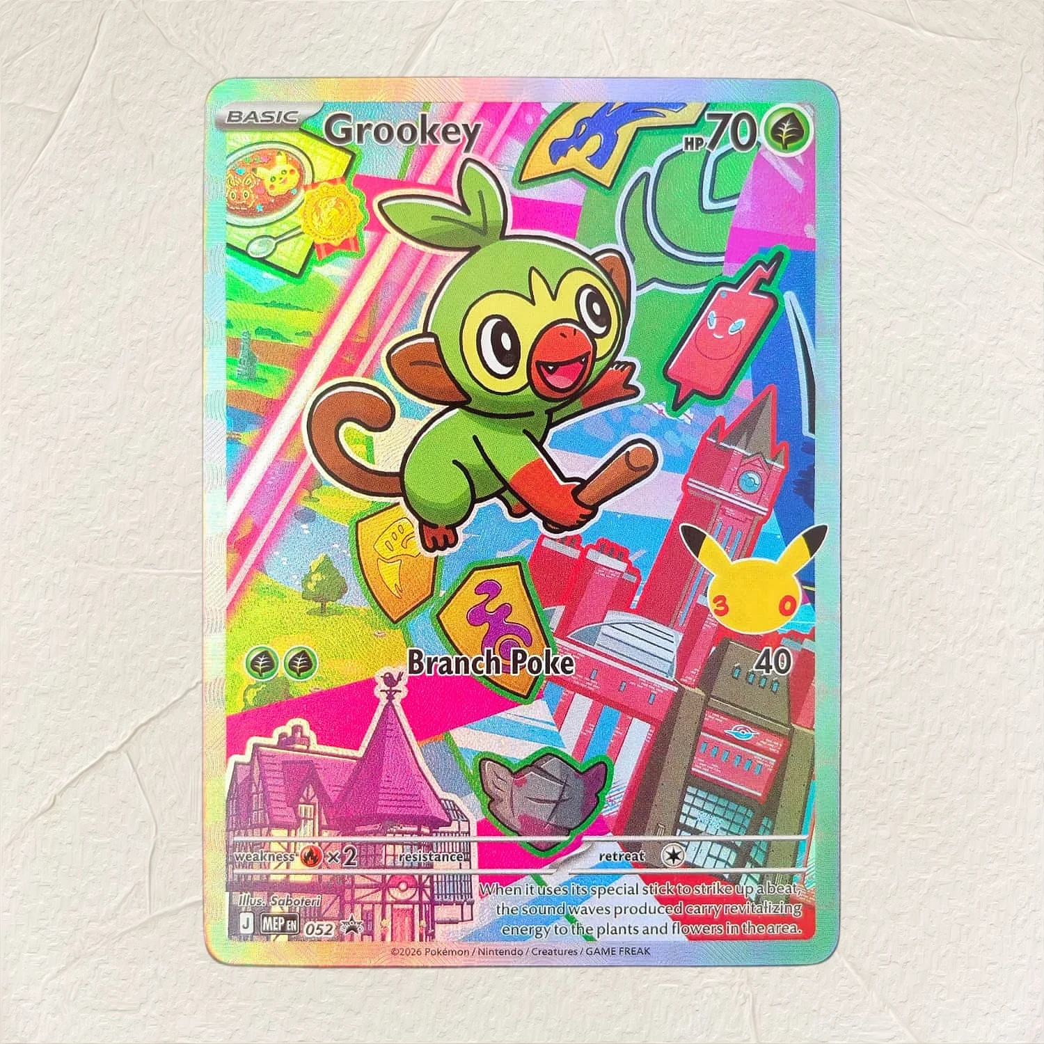 Pokemon English Chikorita 046  - Board Game Anime review and price