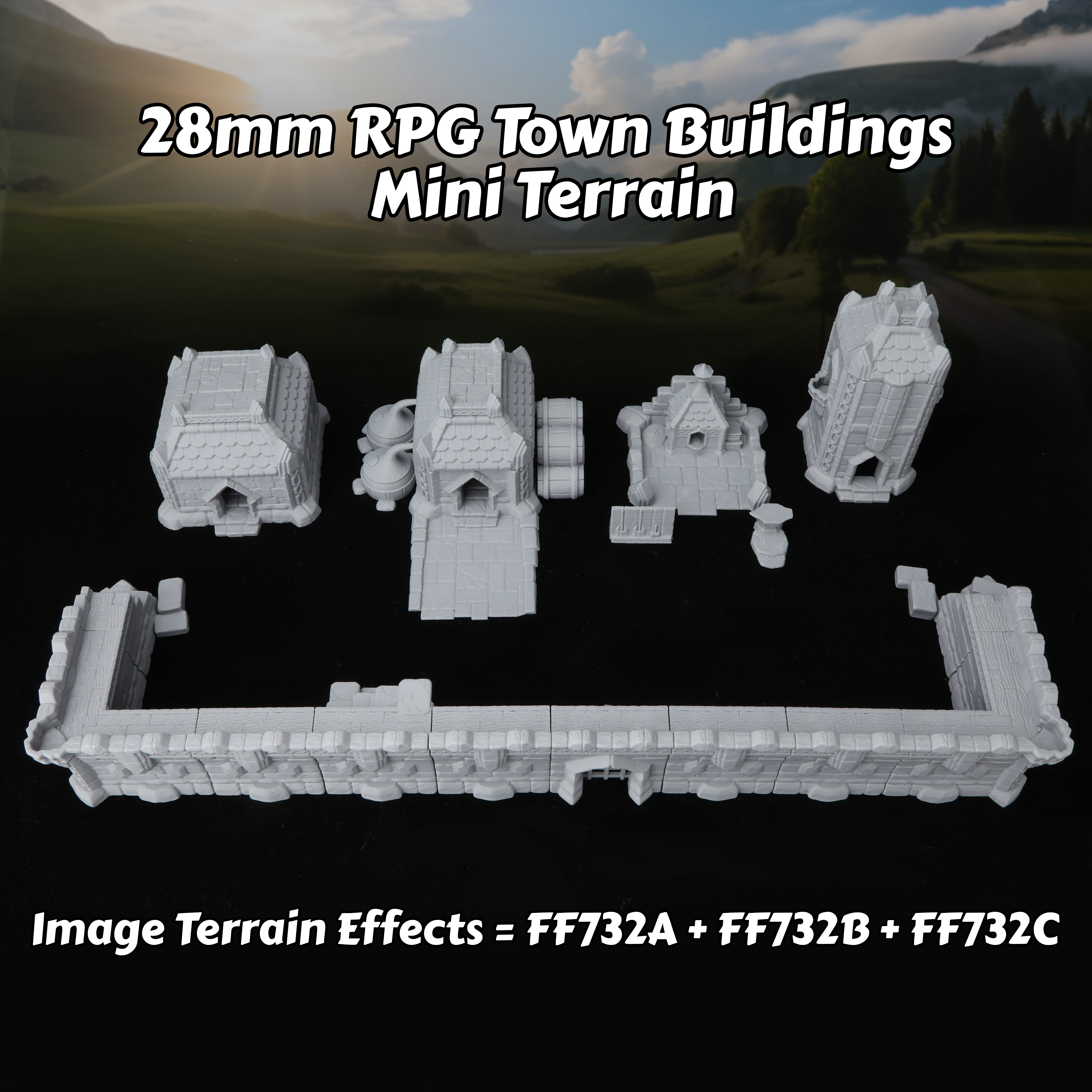 Fantasy Town Buildings Miniatu - Miniature Terrain Set review and price