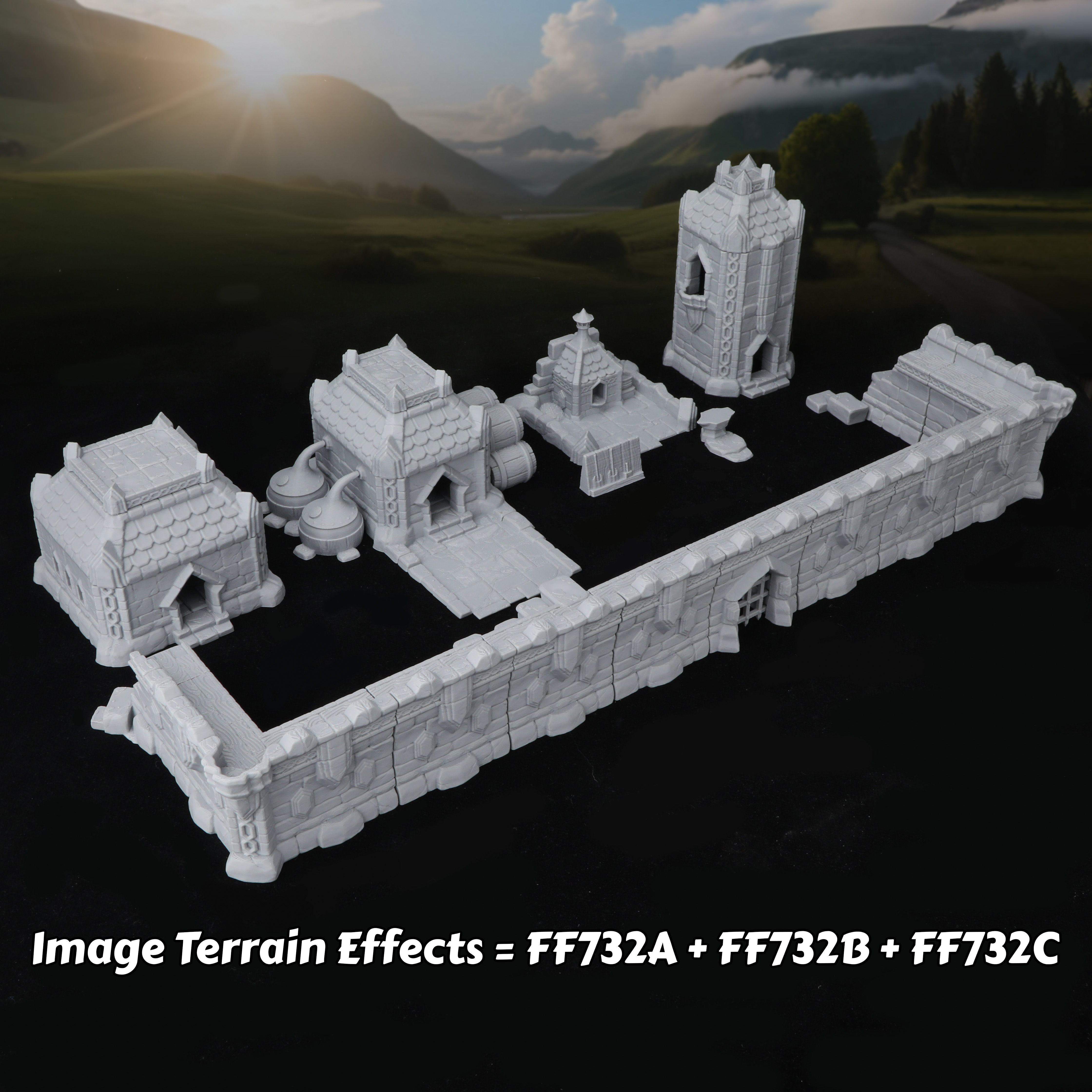 Fantasy Town Buildings Miniatu - Miniature Terrain Set review and price