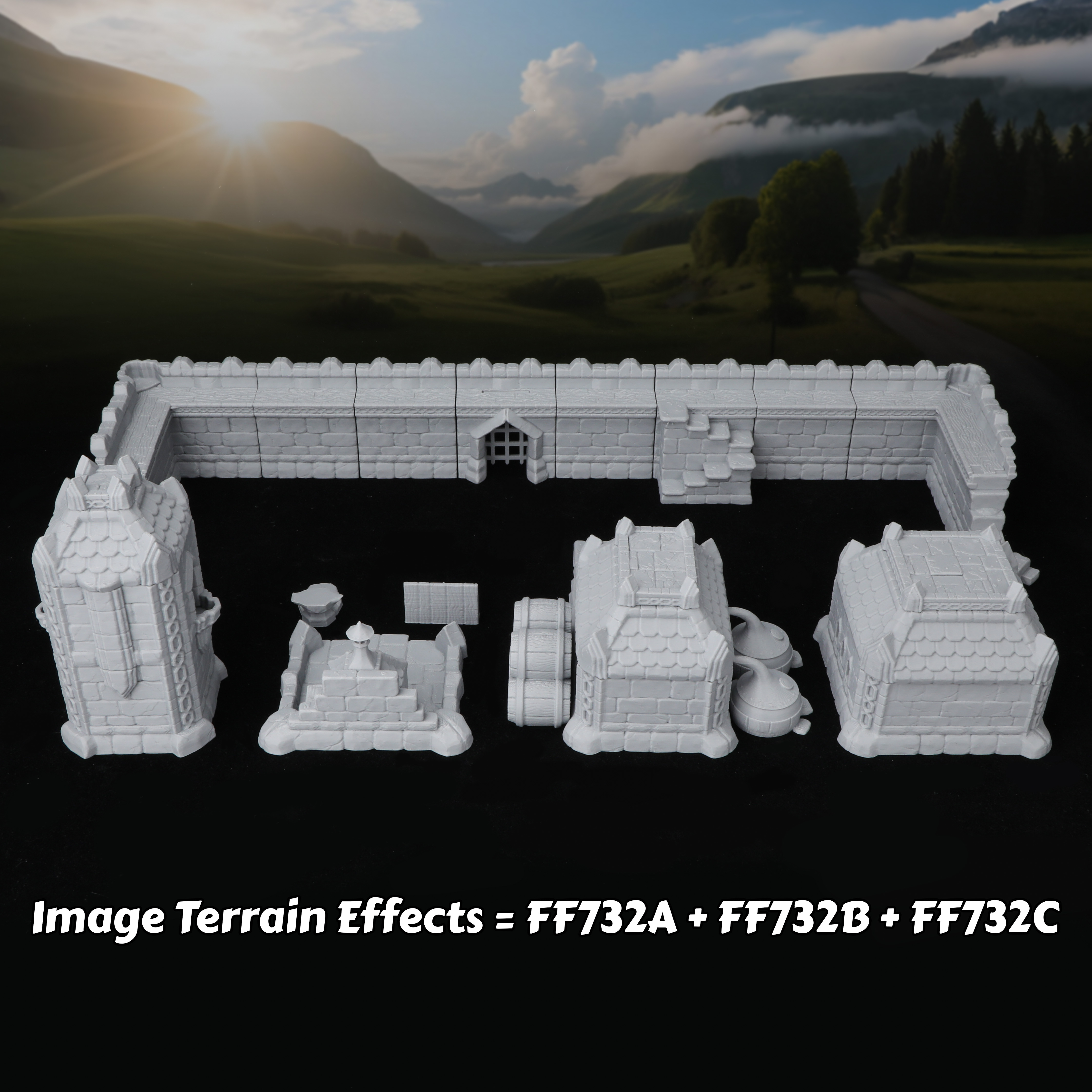 Fantasy Town Buildings Miniatu - Miniature Terrain Set review and price