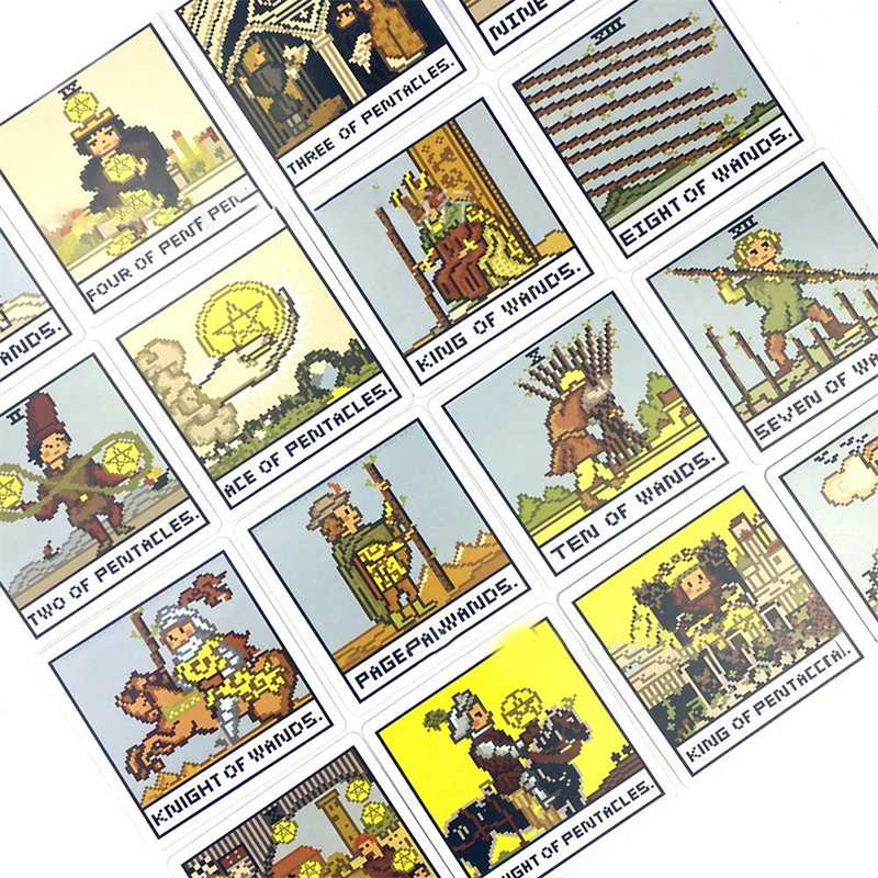 1Box 8 Bit Fantasy Tarot Deck  - Board Game Of Life review and price