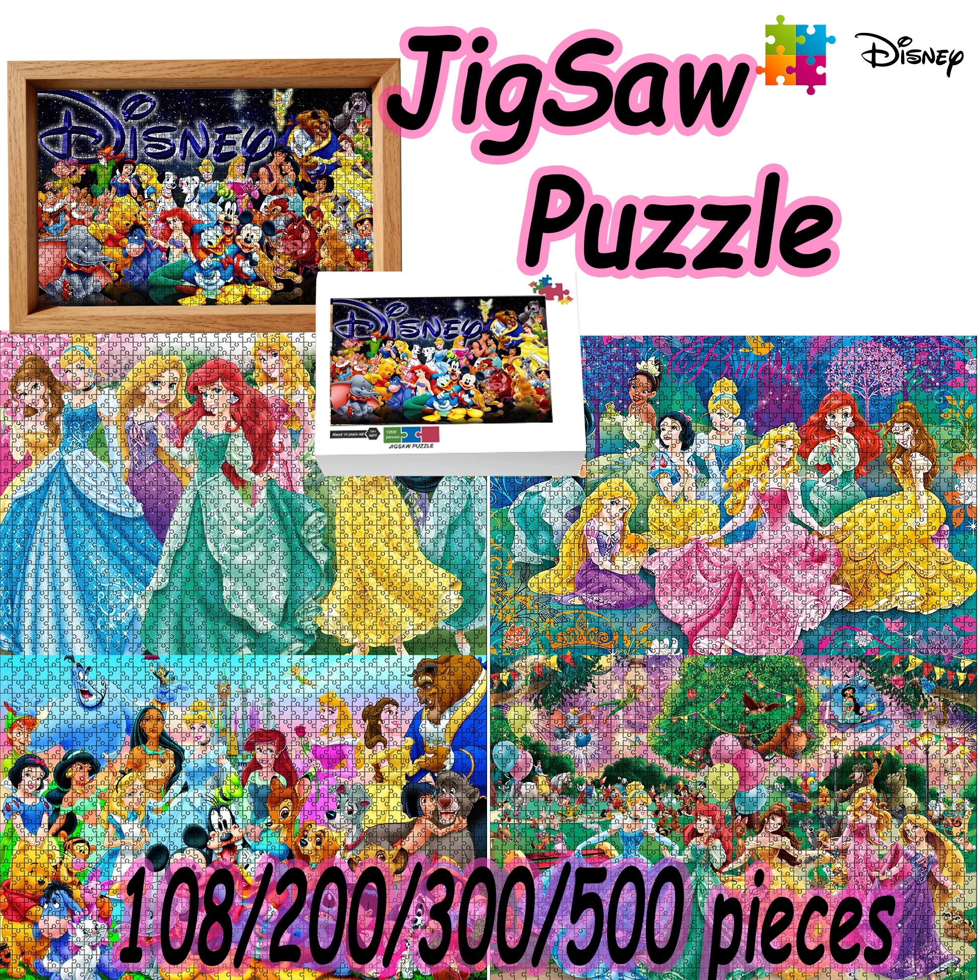 Disney Princess Puzzle 108/200 - Board Game Fun review and price