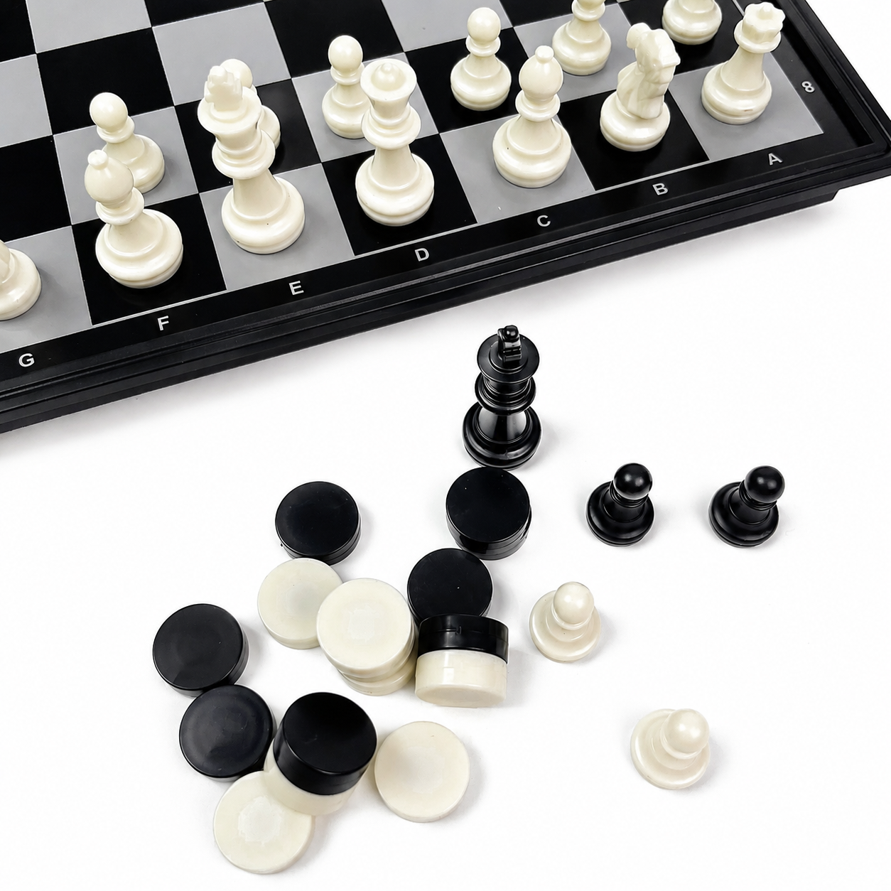 19.1x19.7cm 3 in 1 Folding Mag - Magnetic Travel Chess review and price