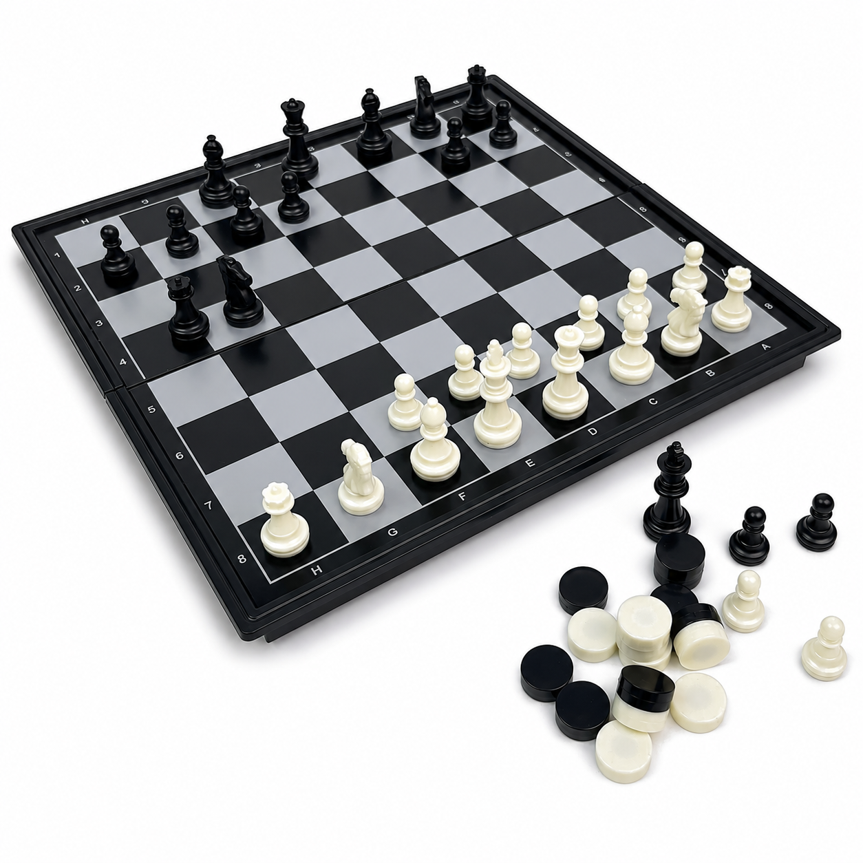 19.1x19.7cm 3 in 1 Folding Mag - Magnetic Travel Chess review and price