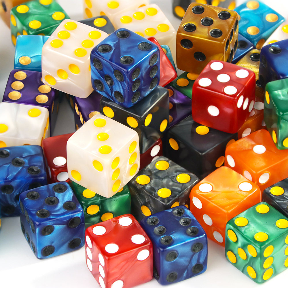 6-Sided Game Dice 16mm Marble  - Board Game Or Boardgame review and price