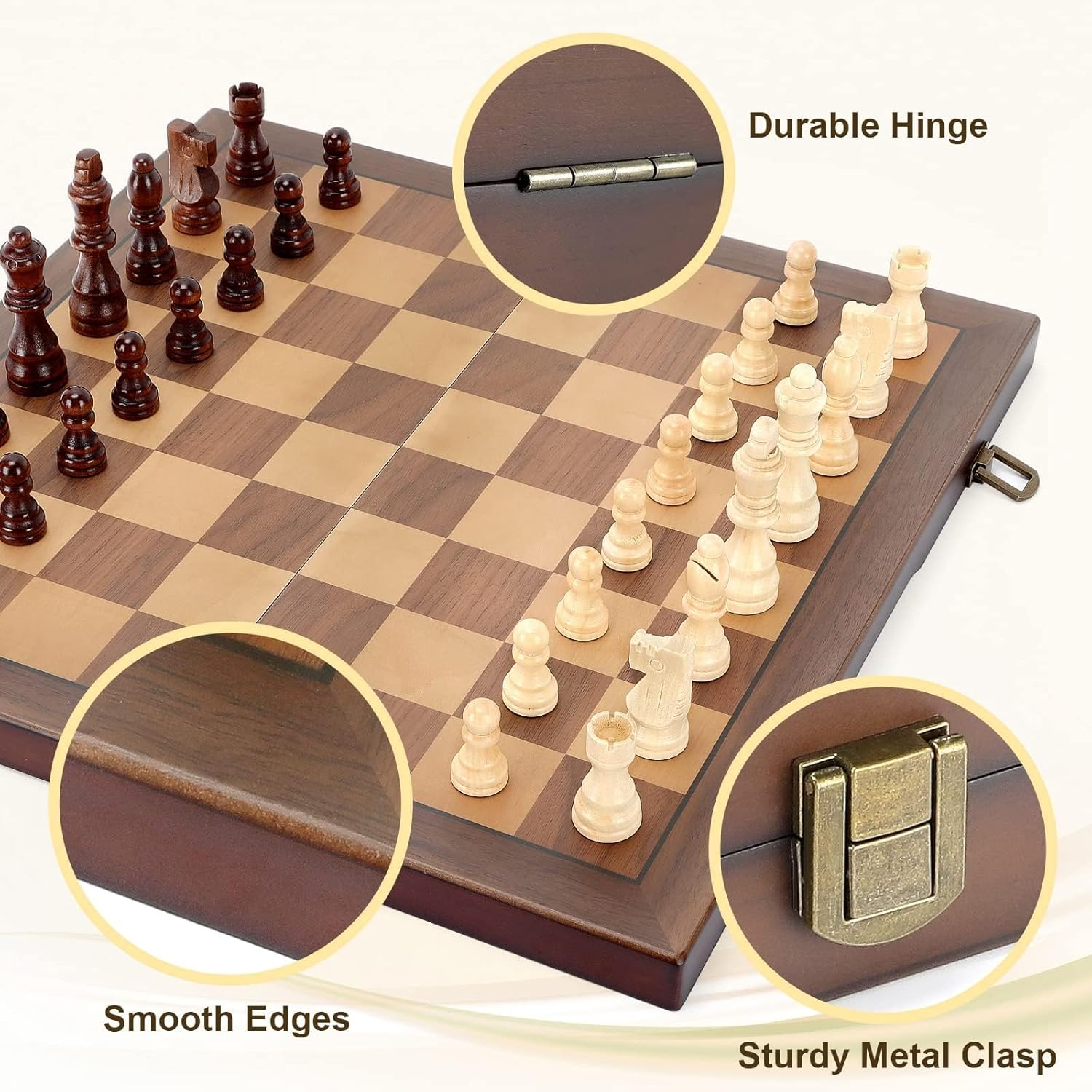 Magnetic Wooden Chess Set for  - Magnetic Travel Chess review and price