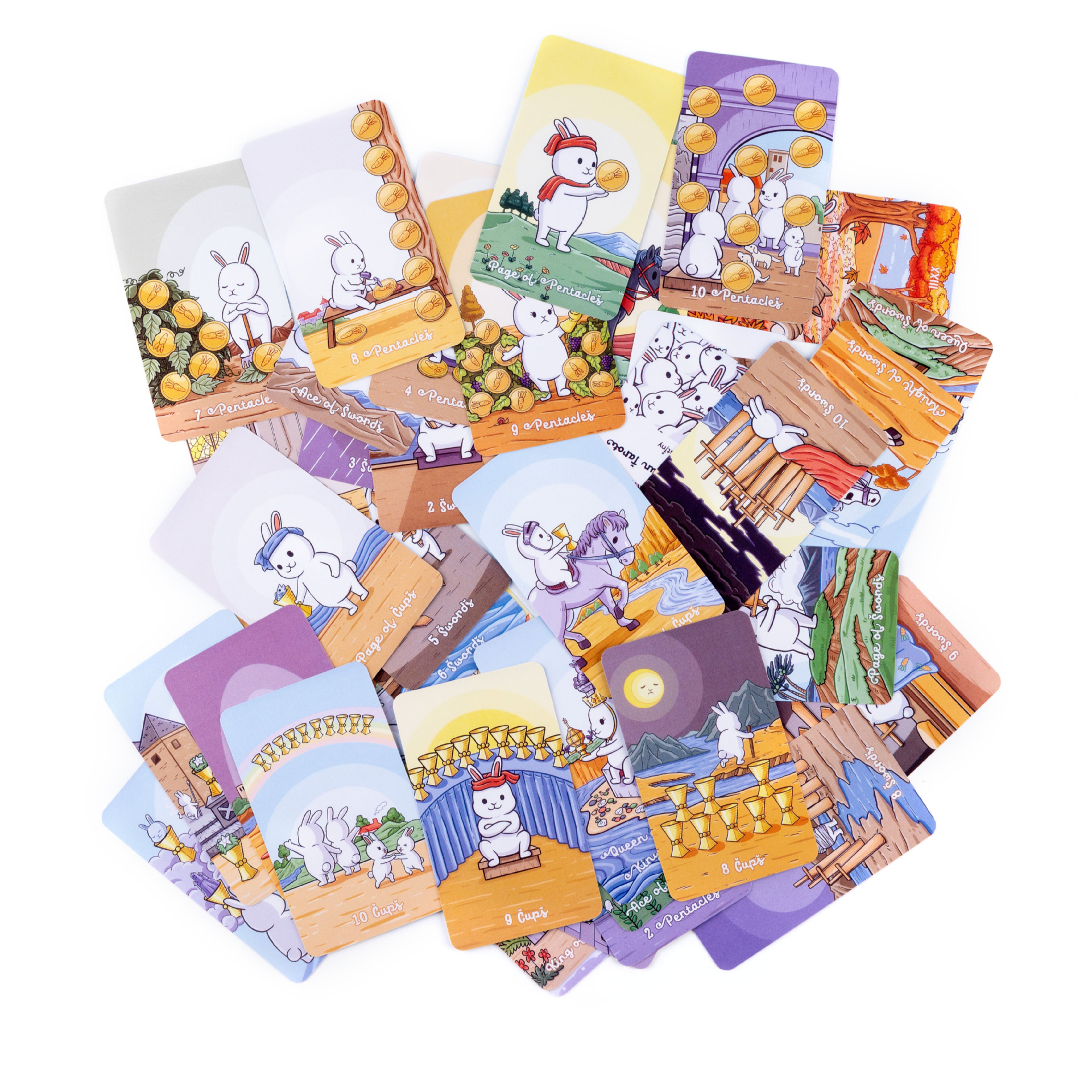 Chubby bune Rabbit Oracle Taro - Board Game Instruction review and price