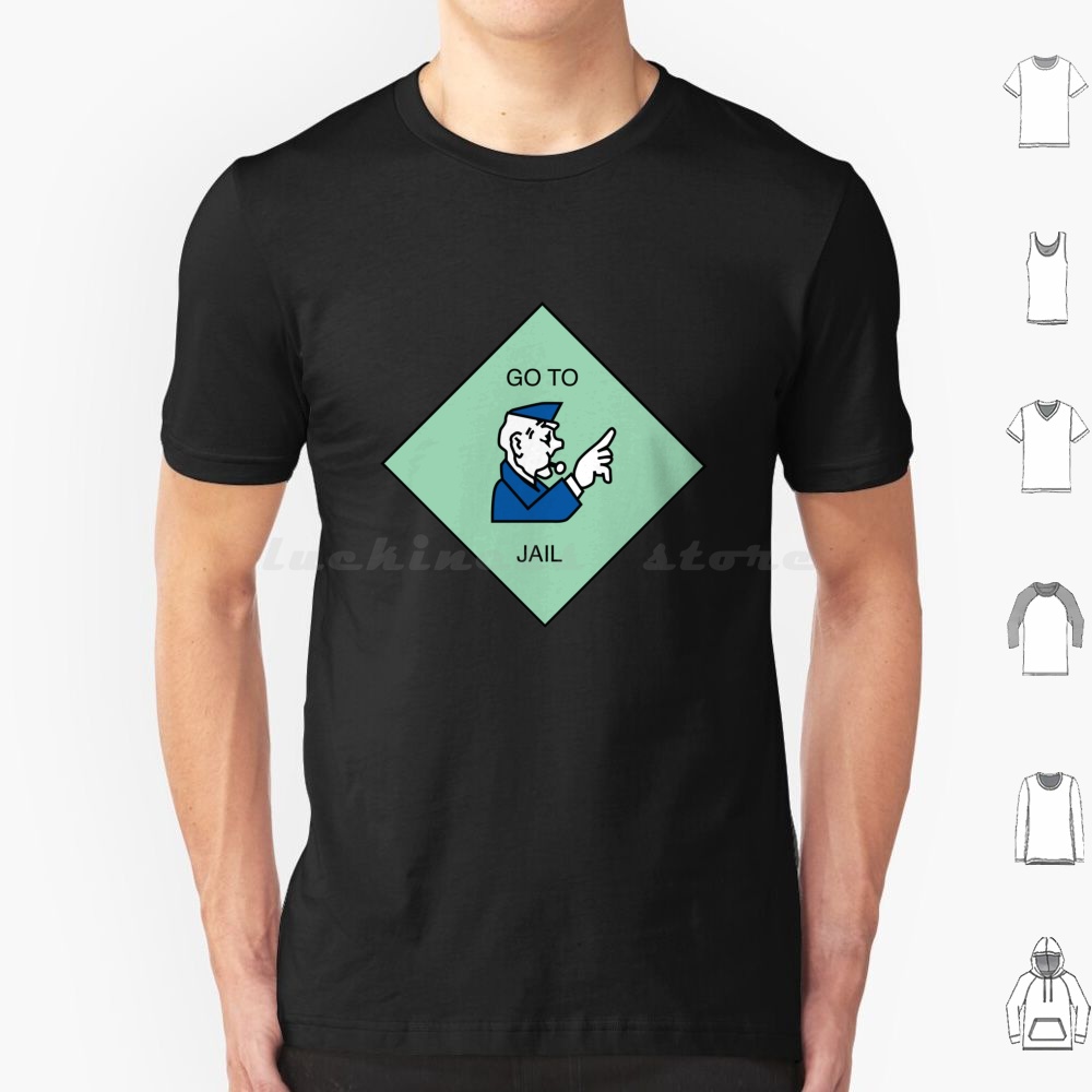 Go To Jail-T Shirt Cotton Men  - Board Game Print review and price