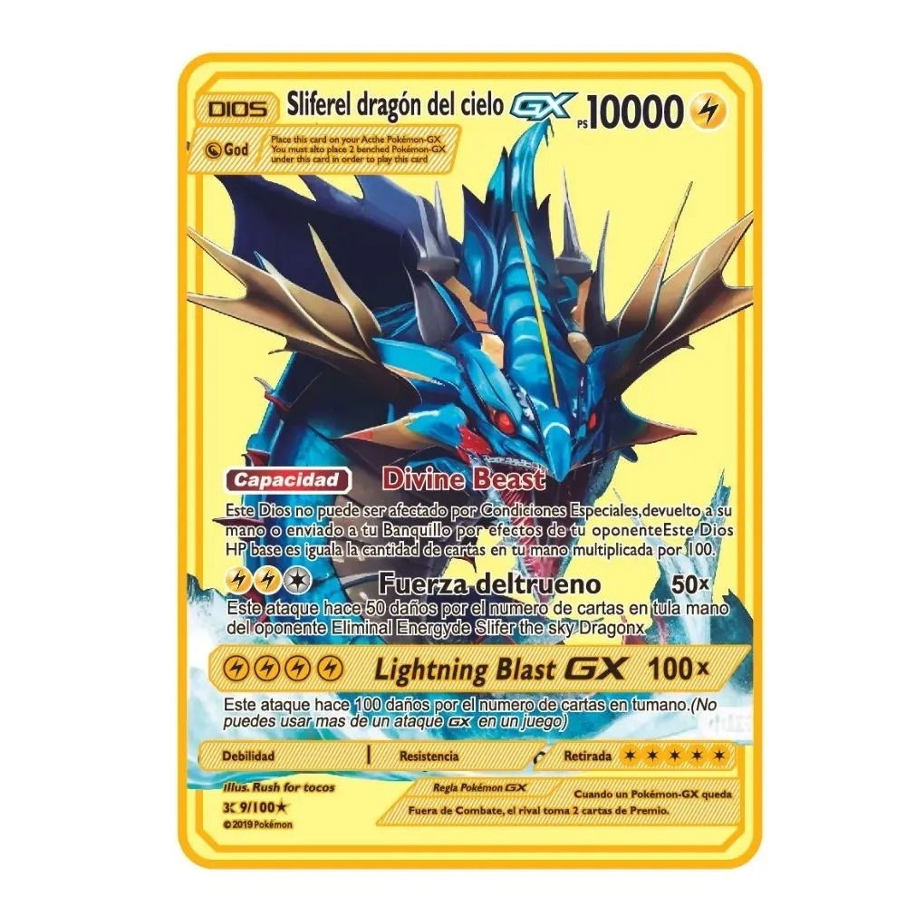 Pokemon Metal Card 10000 Point - Board Game Anime review and price