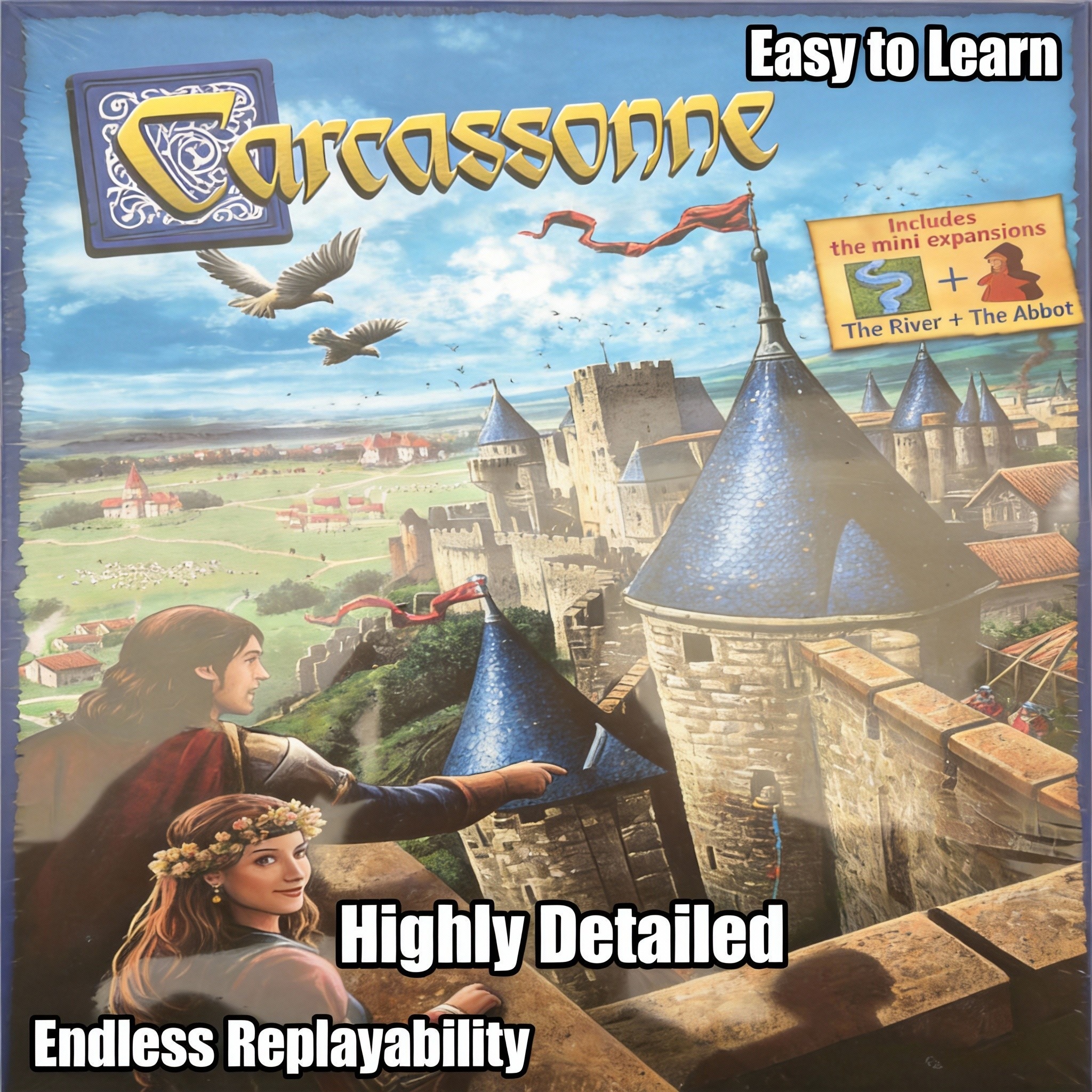Carcassonne （English Edition）  - Board Game Multiplayer review and price