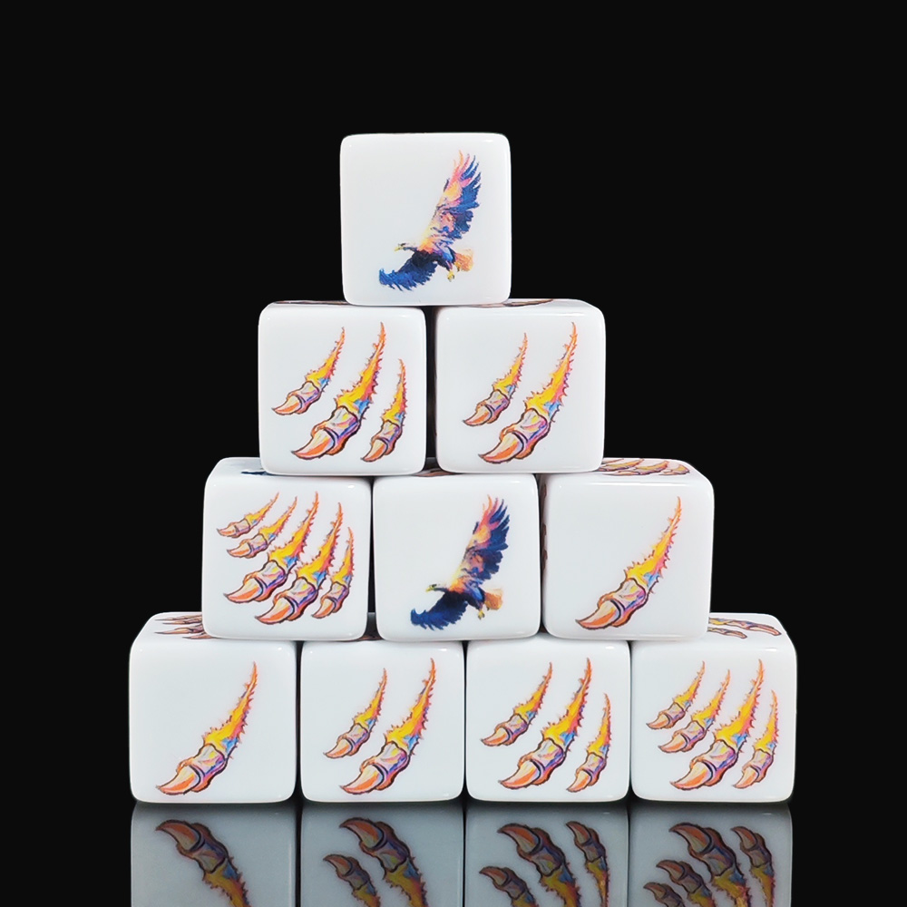 12Pcs 16MM Colorful Eagle And  - Board Game Print review and price