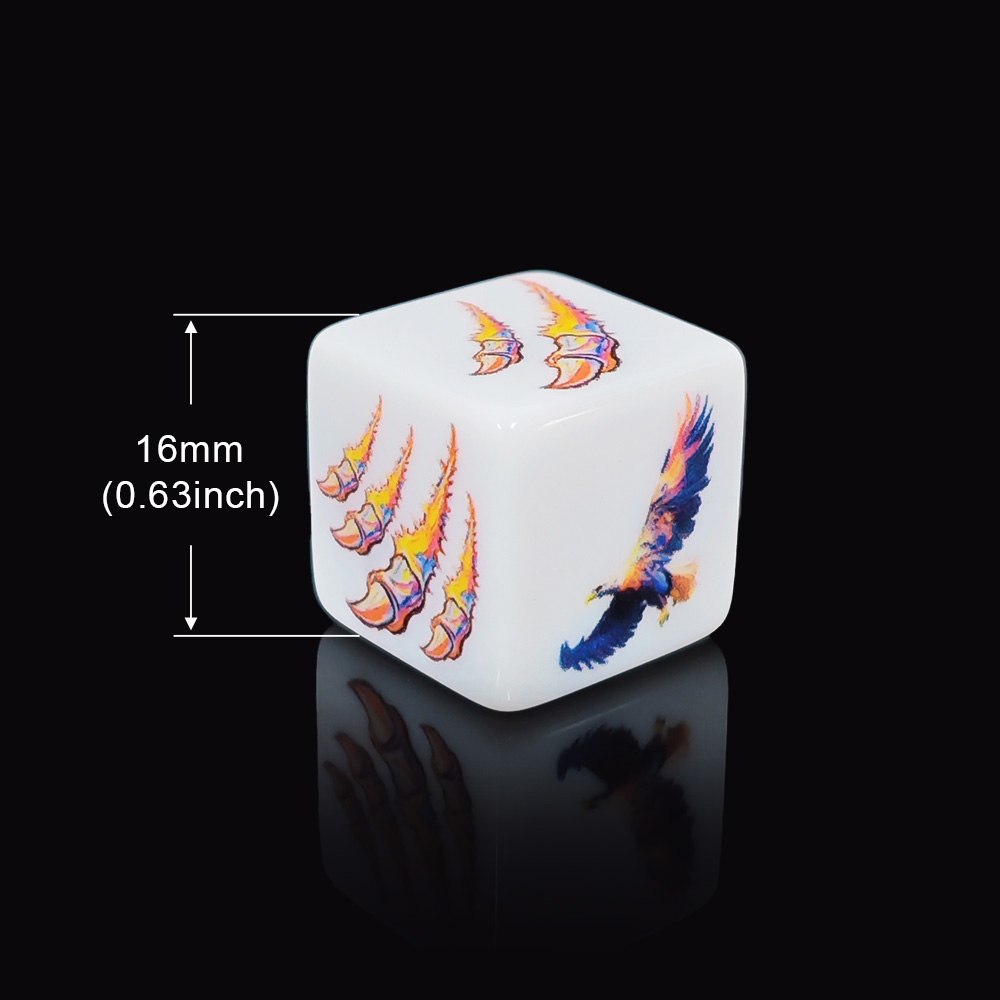 12Pcs 16MM Colorful Eagle And  - Board Game Print review and price