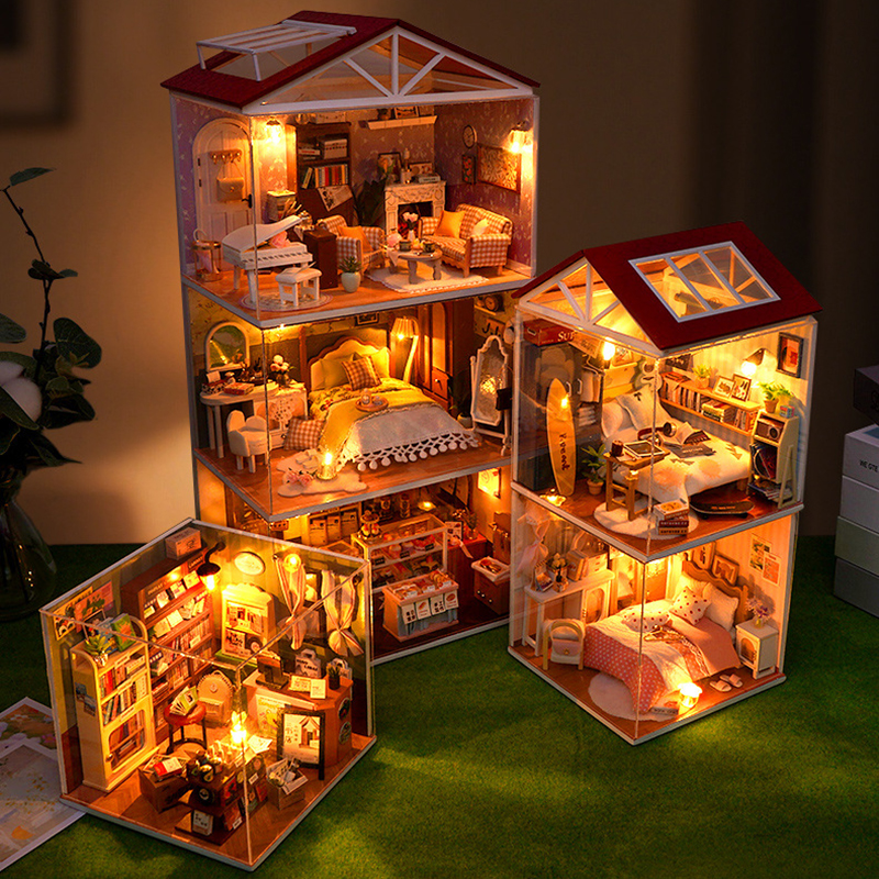 DIY Wooden Dollhouse Mini Bedr - Miniature Terrain Set review and price
