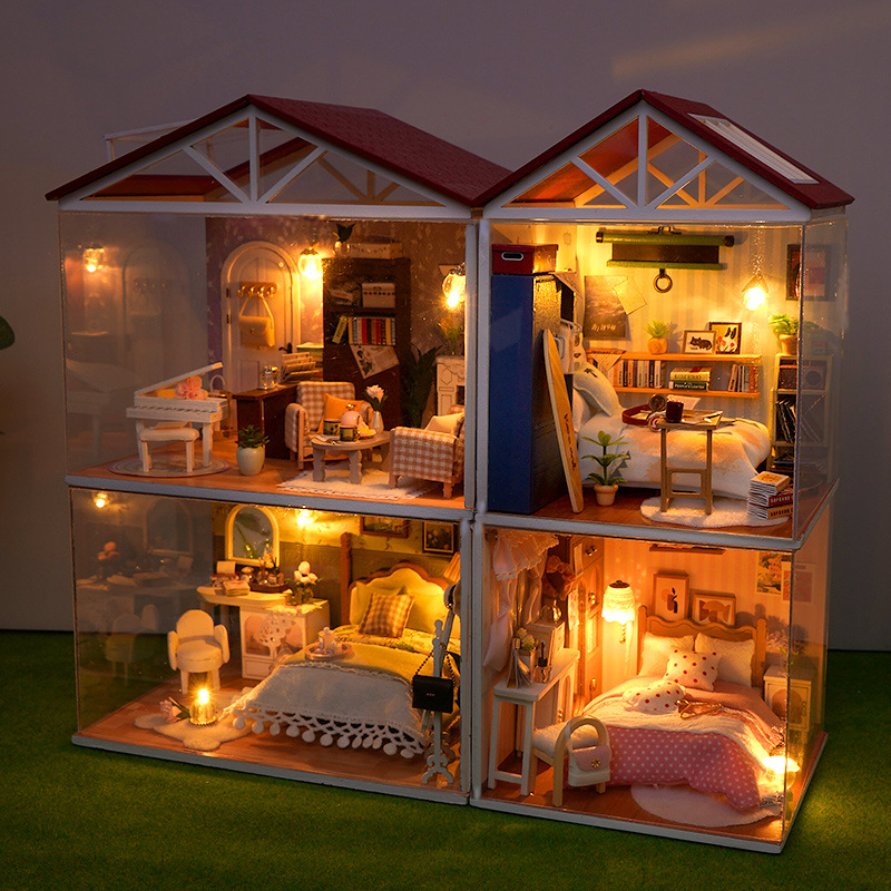 DIY Wooden Dollhouse Mini Bedr - Miniature Terrain Set review and price