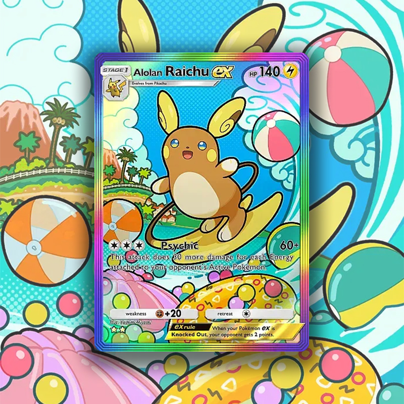 English Pocket Card Pkm Raichu - Board Game Anime review and price