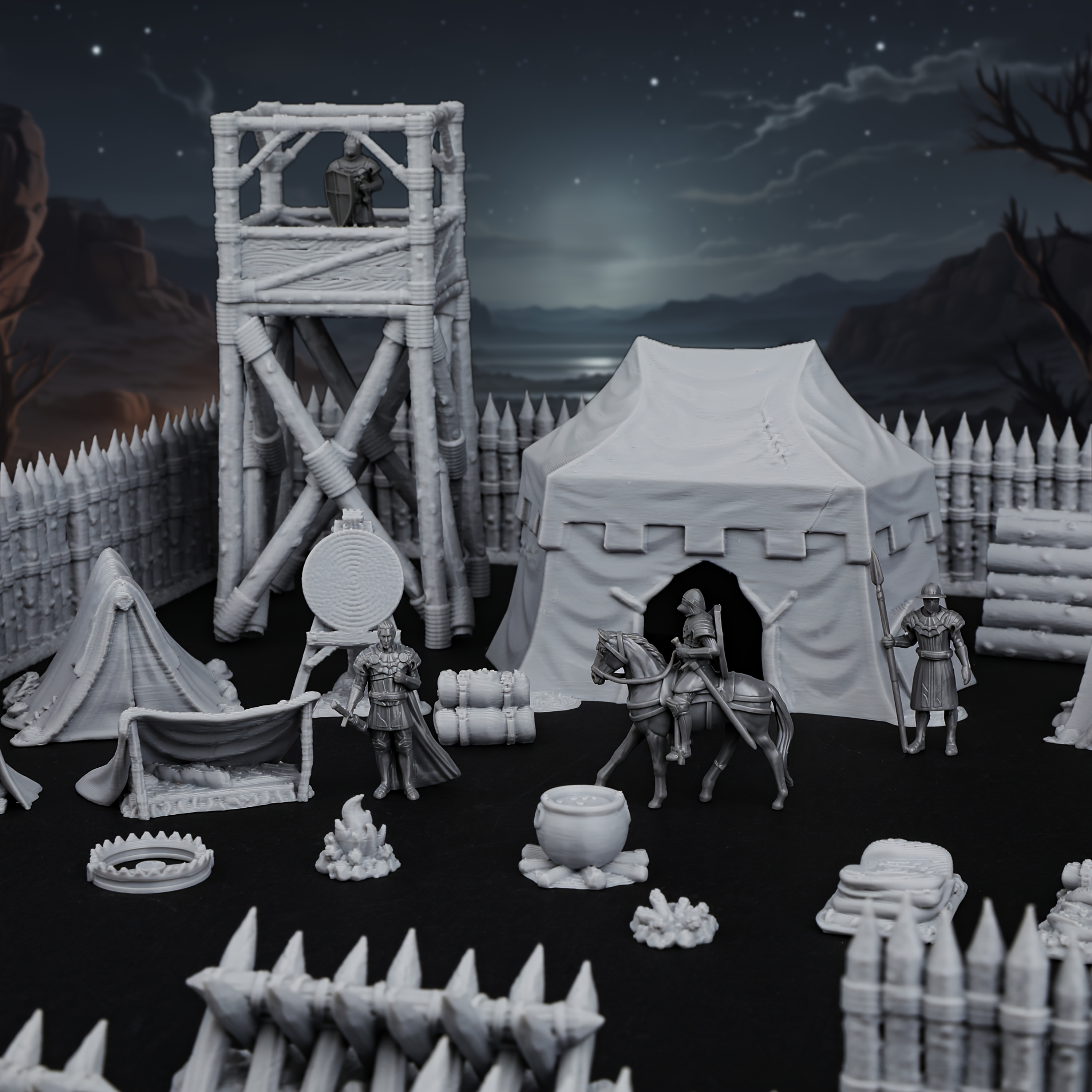 RPG Modular Camp Miniature Ter - Miniature Terrain Set review and price