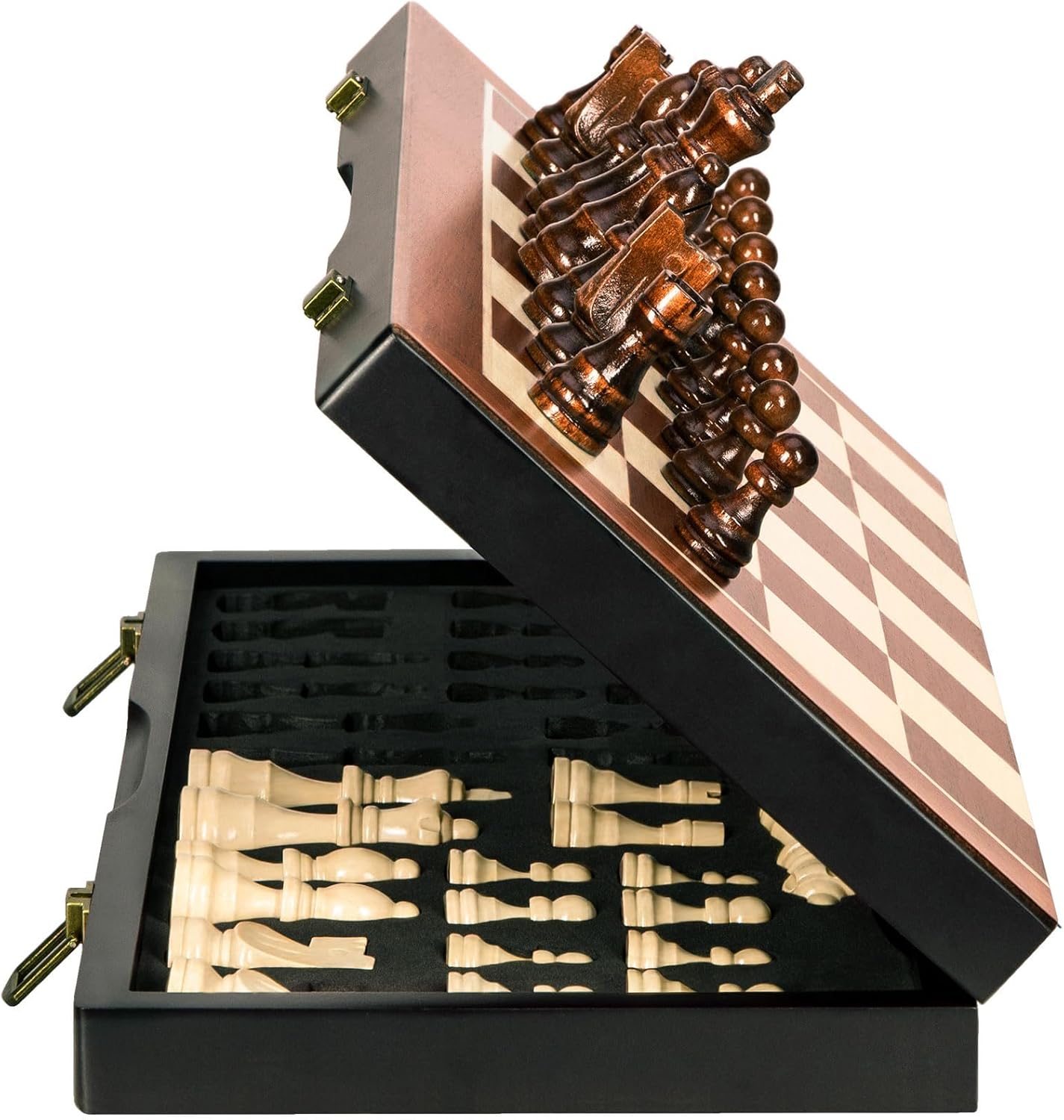 Magnetic Wooden Chess Set 15 I - Magnetic Travel Chess review and price