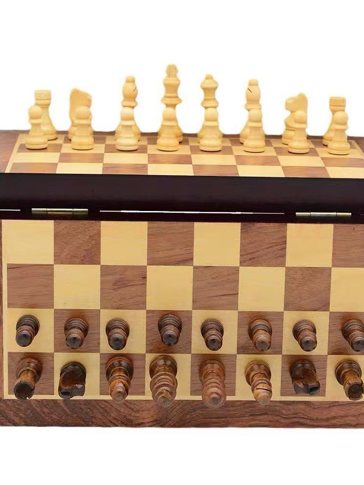 Magnetic Wooden Chess Set 15 I - Magnetic Travel Chess review and price