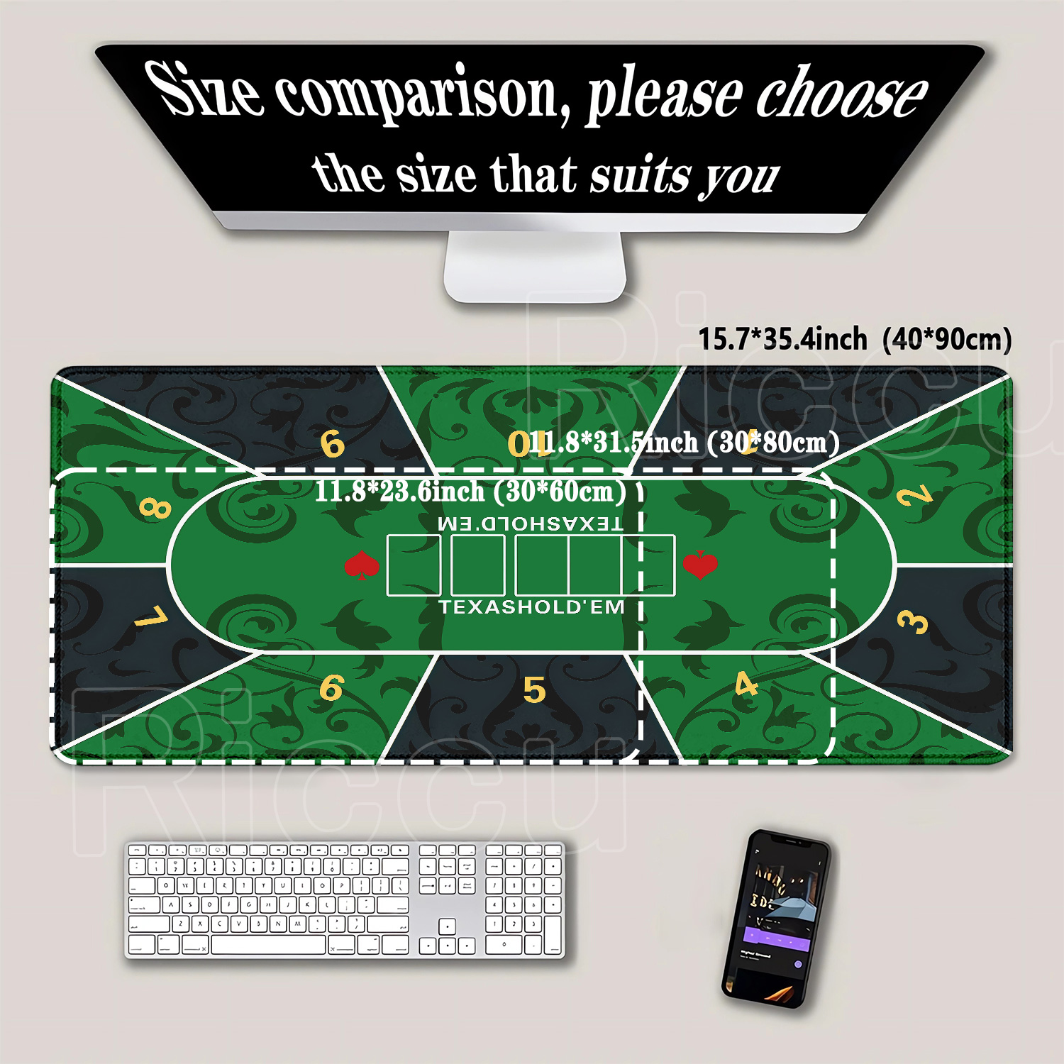 Mousepad Texas Hold’em poker R - Board Game Print review and price