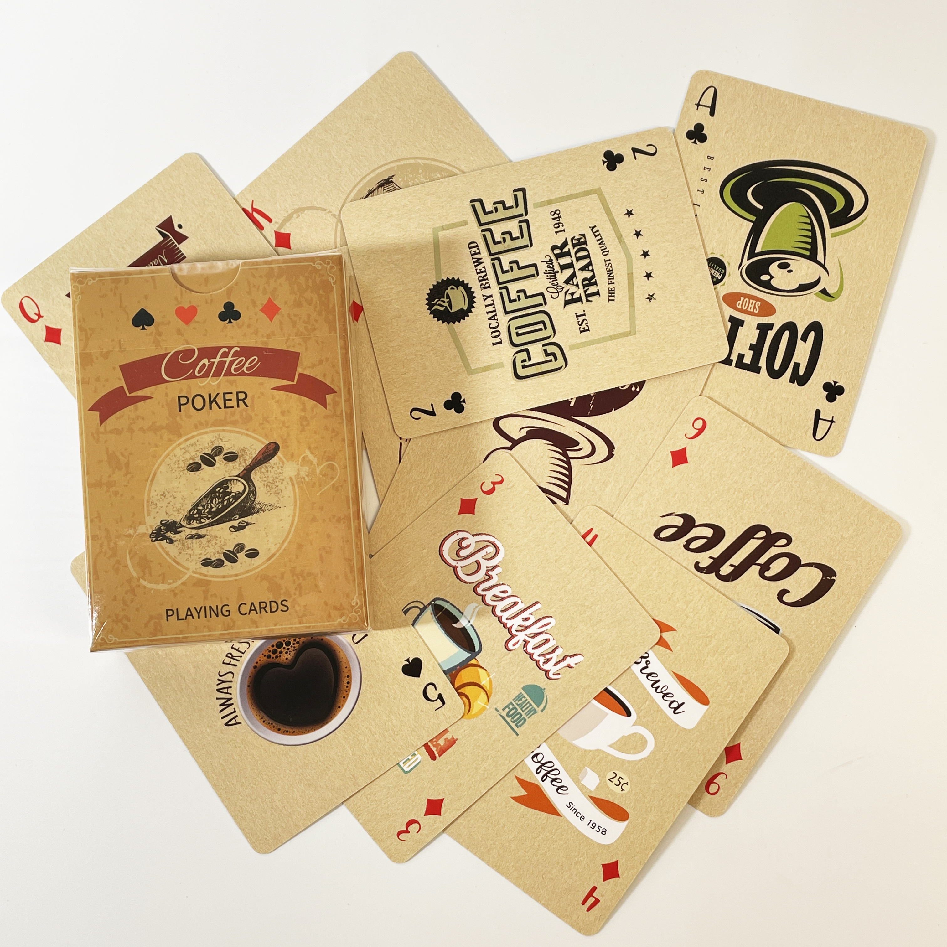 1Set Vintage Coffee bean Playi - Board Game Print review and price