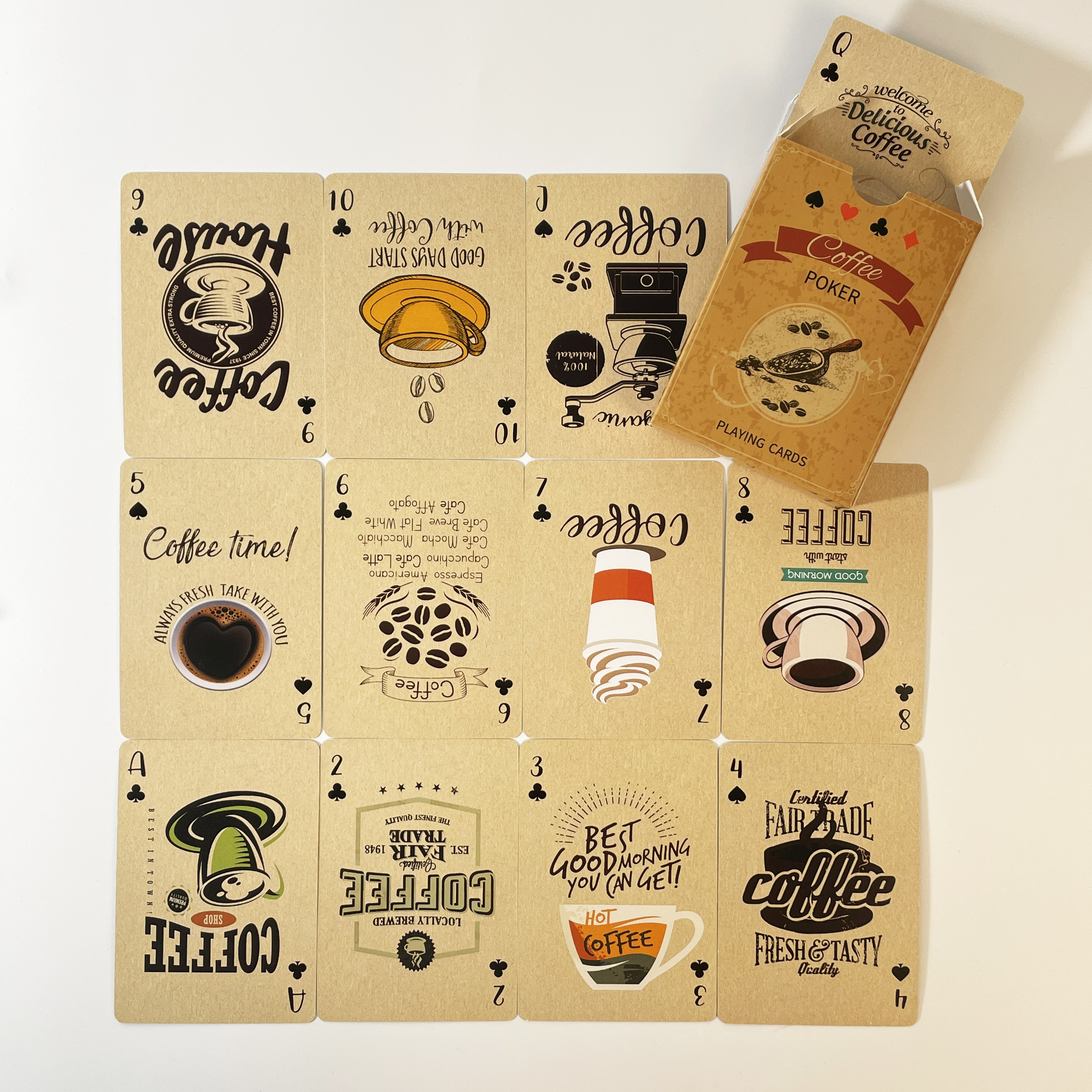 1Set Vintage Coffee bean Playi - Board Game Print review and price
