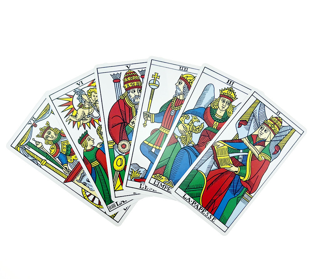 12x6.5cm Marseille Tarot Deck  - Board Game Instruction review and price