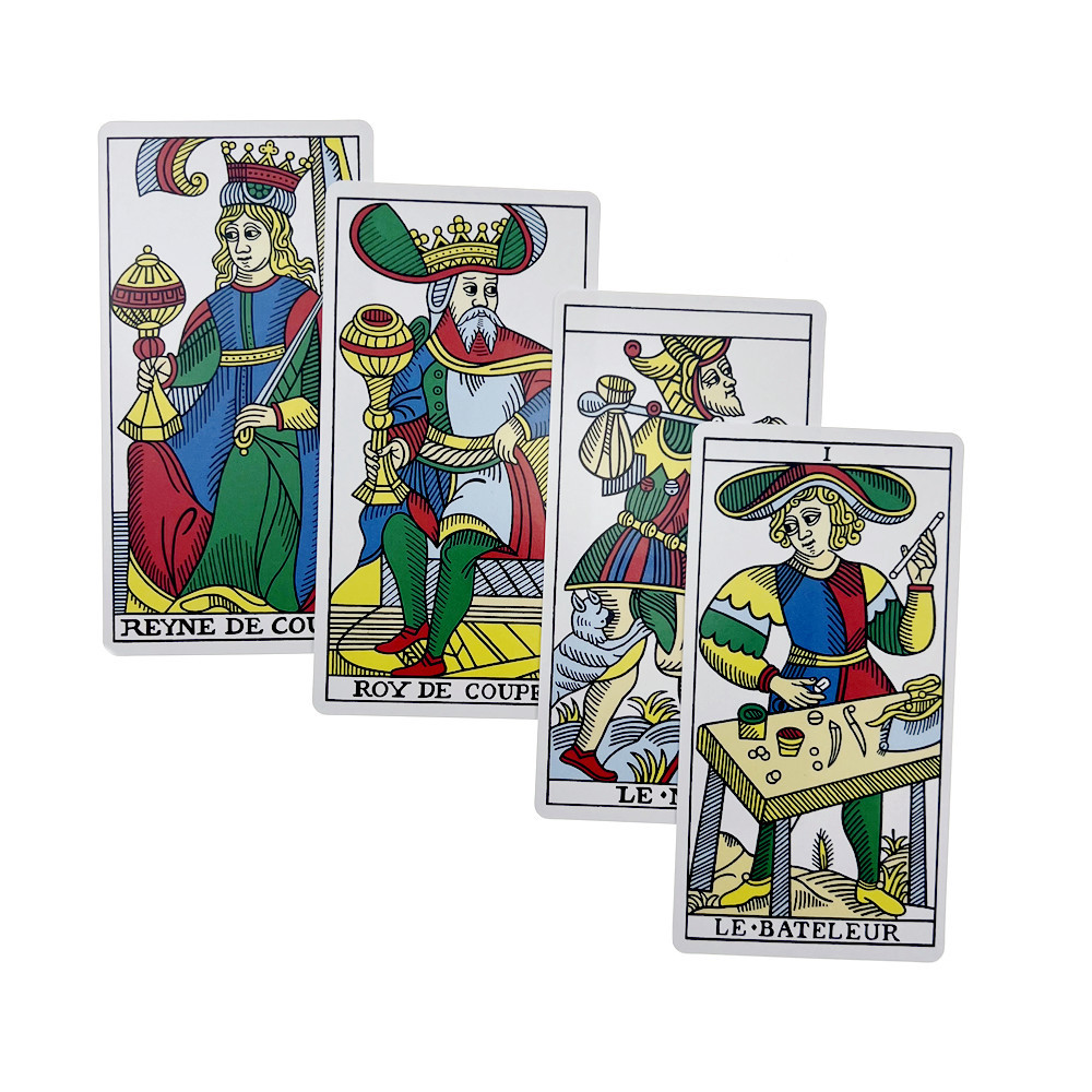 12x6.5cm Marseille Tarot Deck  - Board Game Instruction review and price